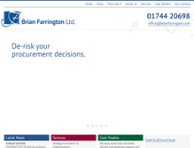 Tablet Screenshot of brianfarrington.co.uk